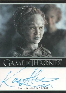 Game of Thrones Season 7, Kae Alexander (Leaf) Autograph Card - Picture 1 of 2