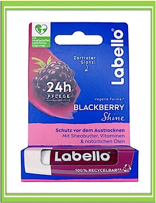 Labello Blackberry Shine Lippenbalsam Pflegestift 4,8g |€416,67/Kg - Bild 1 von 4