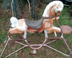 VINTAGE CHILDREN'S BOUNCY RIDE ON TOY "THE ORIGINAL" SPRING WONDER HORSE - Picture 1 of 1