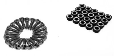 Black Rocker Cover Bolts With Washers Skyline RB20 RB25 RB26 Black - Image 1 of 2