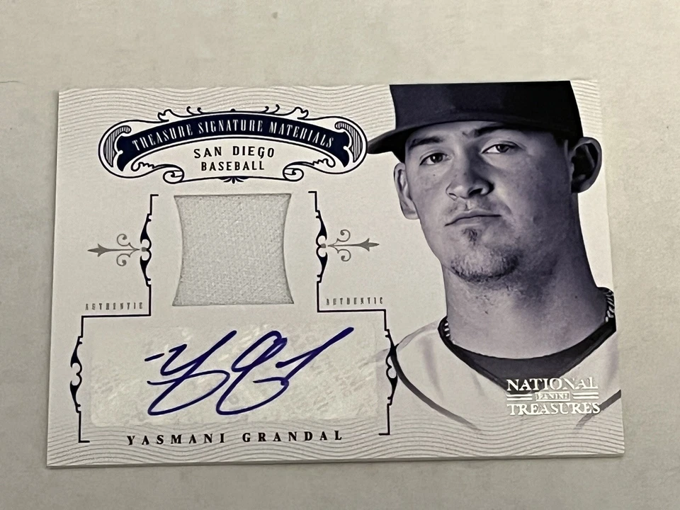 Yasmani Grandal 2012 Panini National Treasures Signature Materials Auto SP /99🔥 - Image 1 of 4