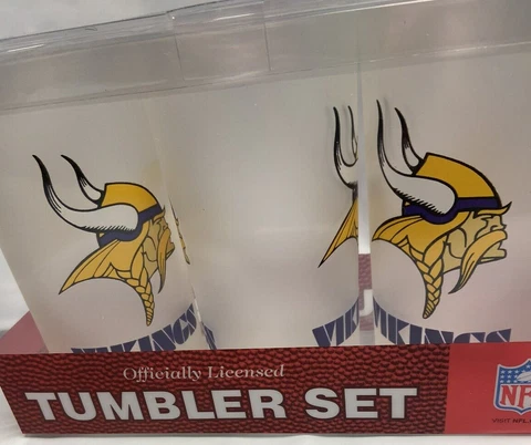 Minnesota Vikings NFL - 19 oz Acrylic Tumbler Set of 3    C Cover