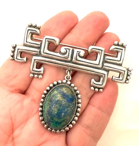 Vintage Sterling Silver Los Costillo Taxco Brooch - Picture 1 of 5