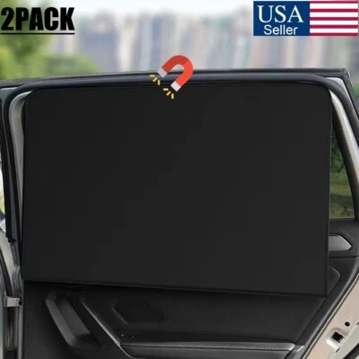 2× Magnetic Auto Car Suction Sun Shade Curtain Full Shading Sunshade Accessories - Image 1 of 4