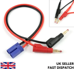 300mm EC5 5mm macho a 4mm plátano/bala apilables conectores cable/cable RC - Imagen 1 de 5