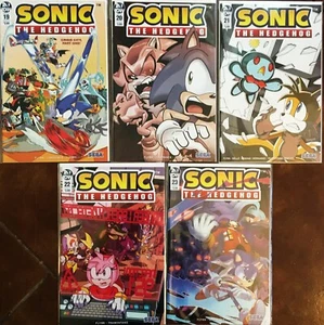 LOT 461A: SONIC The HEDGEHOG 6 Comic Books #19-24 A Covers ~ 2019 Set Bagged - Picture 1 of 9