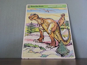 Rainbow Works Frame Tray Puzzle Prehistoric Animals Dinosaur T Tyrannosaurus Rex - Picture 1 of 1