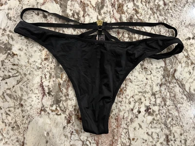 Tanga Victoria's Secret Satén Tirantes Oro Muy Sexy Bragas Grandes Foto 1 de 3