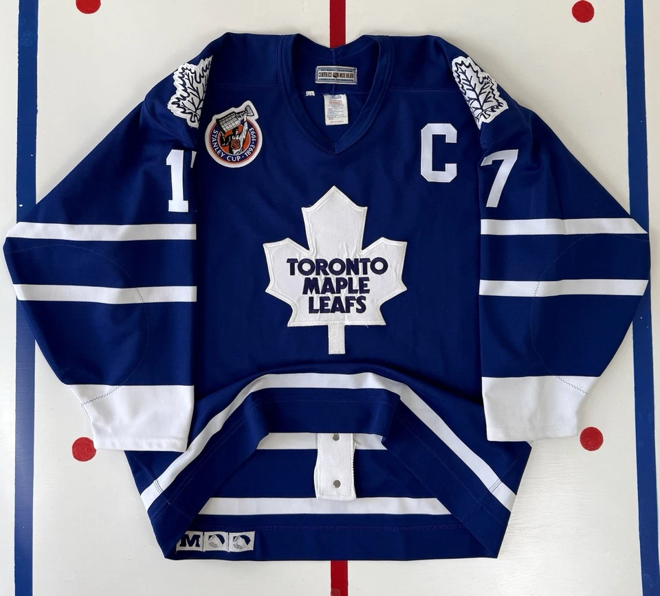 Toronto Maple Leafs Wendel Clark Vintage 1992-93 Authentic NHL Hockey Jersey 48 - Image 1 of 4