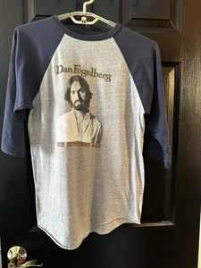 Vintage Dan Fogelberg Tshirt 3/4 Arm blau/grau Tour Shirt Musik The Innocent Age - Bild 1 von 7