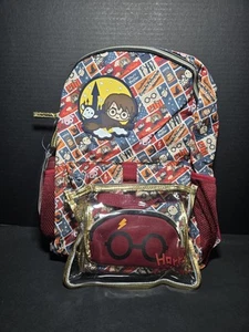 Harry Potter Backpack Wizarding World School 5 piece set lunch bag, bottle, etc - Picture 1 of 12