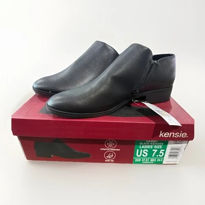 NUEVAS Botas para Mujer Kensie Sammy - Talla 7.5 Negras Fácil de Elastizar Cómodas Foto 1 de 4