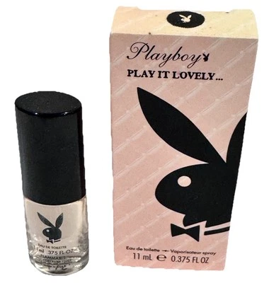 PLAYBOY "PLAY IT LOVELY" EAU DE TOILETTE 0.375 FL. OZ. ~ NUEVO EN CAJA Foto 1 de 2
