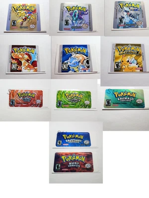 Stickers Pokémon USA – Replacement Labels Gen 1-3 – Game Boy / GBA High Quality - Photo 1/4