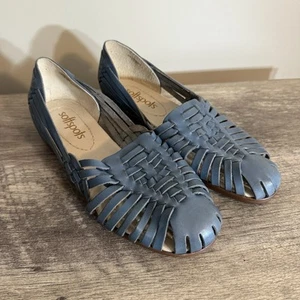 Softspots Huarache blaue Trinidad-Ledersandalen Damenschuhe Größe 9,5 W Boho " - Bild 1 von 9