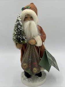 Bethany Lowe Volkskunst Weihnachtsmann mit Pinsel Baum und Glasschmuck Figur 8,5 - Bild 1 von 17