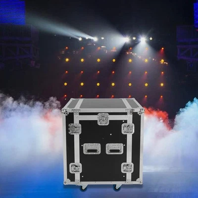 10U PA DJ Rack Road Case w/ 11U Slant Mixer Top Casters - Image 1 of 4