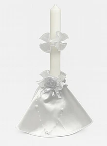 Panno candela + gonna candela antigoccia per abito comunione abito comunione bianco *27 - Foto 1 di 4