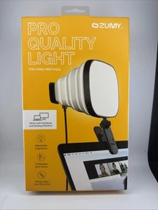 Zumy Softbox USB Video Conference Light 4 Levels Portable LED for Laptop SEALED - Picture 1 of 4