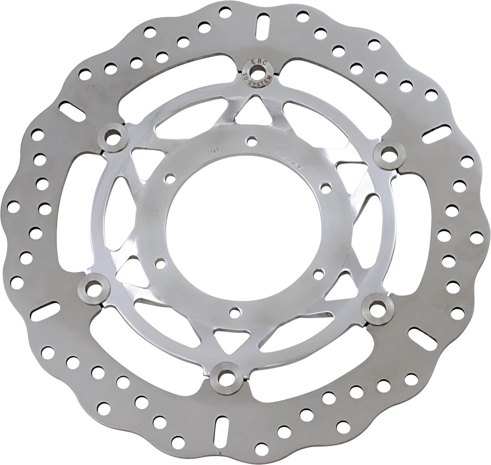 Rotor contorneado pulido EBC MD1141CC 02-07 Honda VTX1800R Foto 1 de 1