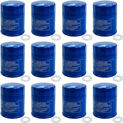 NOVO PACOTE COM 12 para filtro de óleo do motor Honda Acura OE 15400-PLM-A02 15400-PLM-A01 - Imagem 1 de 4