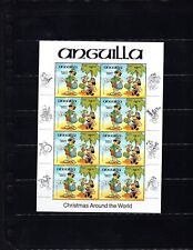 Anguilla Disney Stamps Olympics Los Angeles Decathlon Complete Set MNH VF