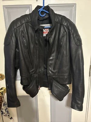 Men's First Gear Hein Gericke Armored Padded Leather Motorcycle Jacket Size 42 - Image 1 of 4