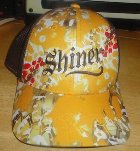 NEW SHINER BOCK BEER NEW VINTAGE SNAPBACK BASEBALL TRUCKER HAT CAP VENTED NWOT - Picture 1 of 3