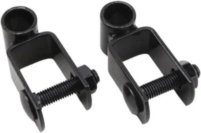 DF_SUPPLY 1" x 1" Square Female Black Hinge Pair with Nut and Bolt (5/8" Pintle)