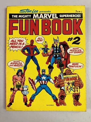 Stan Lee Presents The Mighty Marvel Superheroes Fun Book #2 1977 1st Print TPB - Image 1 of 3