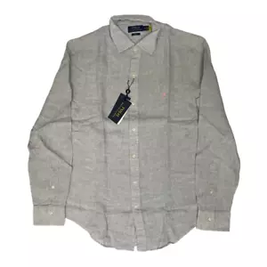 Polo Ralph Lauren Popeline grau schmale Passform Herren neu mit Etikett kostenloser Versand - Bild 1 von 4