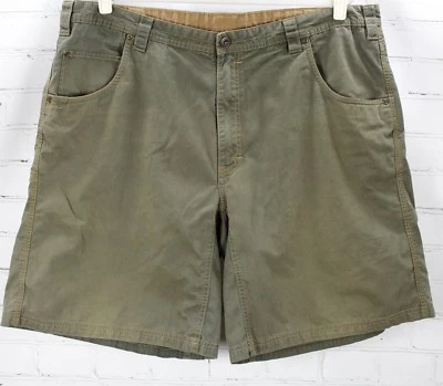 Cabela's Outdoor Shorts Men's 42 Green Cotton Nylon Hiking Camping 10" Inseam - Imagem 1 de 4