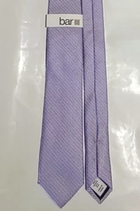Men's Necktie: by BAR III; Skinny, New with Tags, Purple Solid, 2.5" x 58" - Picture 1 of 7