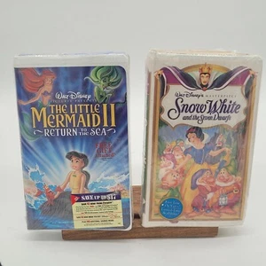 Brand New Sealed Disney VHS Lot Little Mermaid II Return To Sea Snow White - Picture 1 of 12