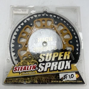 Kawasaki & Suzuki Super Sprox 49 Tooth Rear Sprocket Pt.no RST-460-49 GLD #10 - Picture 1 of 8