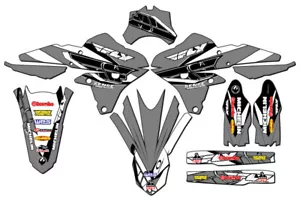 2014-2017 fits CYCRA POWERFLOW YZ 450 F 13 FLY Grey Senge Graphics Kit - Foto 1 di 10