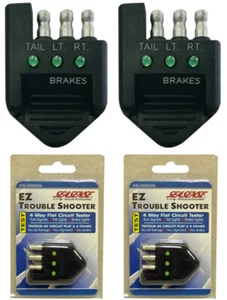 2 NEW SEASENSE VEHICLE 4-WAY FLAT TRAILER LIGHTS CIRCUIT TESTERS,TROUBLE SHOOTER - Picture 1 of 1