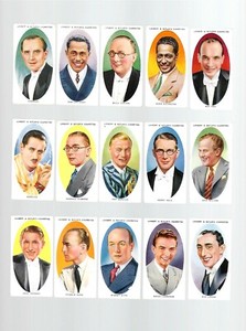 CIGARETTE CARDS.Lambert & Butler Tobacco.DANCE BAND LEADERS.(1936)Full Set of 25