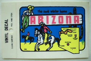 Adesivo souvenir stato ARIZONA decalcomania vinile confezione non aperta 101 - Foto 1 di 1