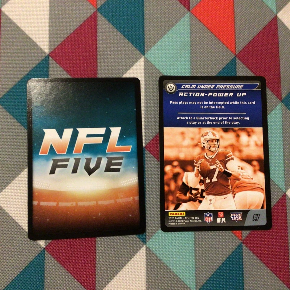 Josh Allen #C97 Bills Calm under common Base 2020 Panini Edition NFL five TCG - Image 1 of 1