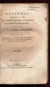 Dalmatien Geschichtsbroschüren Biographien 1881 Italienisch Vitturi Kroatien - Bild 1 von 9