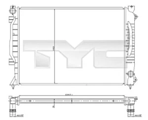 TYC Radiator For AUDI A6 Avant 4B C5 4B0121251 - Picture 1 of 1