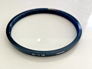 STEP DOWN FILTER RING 62-58mm - Black Aluminium - Picture 1 of 1