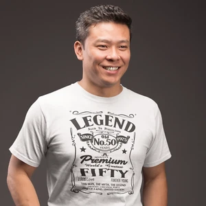 50. Geburtstag Geschenk für Männer Legend Since 1975 Herren T-Shirt Herren Geburtstag TShirt - Bild 1 von 18