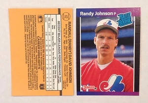 Randy Johnson #42 Seattle Mariners RC 1989 Donruss Rated Rookie Quantity Avl. - Afbeelding 1 van 1