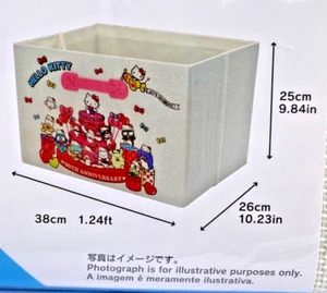 Hello Kitty 50th Anniversary Faltbare Aufbewahrungsbox mit Griff Sanrio Figuren - Bild 1 von 5