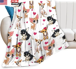 Chihuahua Dog Blanket Chihuahua Gifts for Girls Women Chihuahua Lovers Chihuahua - Picture 1 of 26