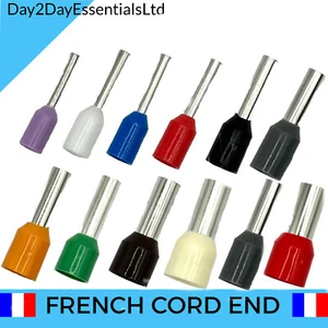 Cordón de extremo de cable aislado francés virola única bootlace - tamaño 0,25 mm-35 mm - Imagen 1 de 1