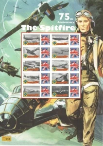 BC-334 2011 The Spitfire 75th Anniversary Business Smilers Sheet - Picture 1 of 1