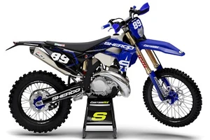 SHERCO SE 125 250 300 450 FULL Graphics Kit With Backgrounds Model - Picture 1 of 4